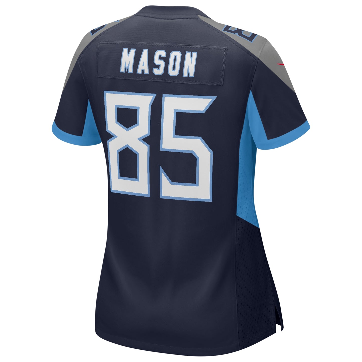 Tennessee Titans Derrick Mason Navy Game Retired Player Jersey JS3589