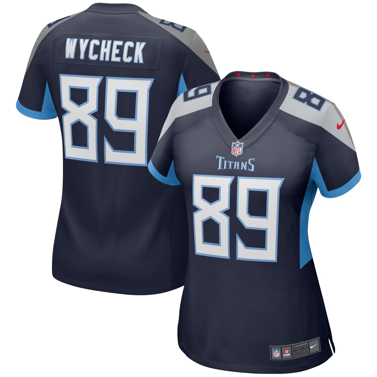 Tennessee Titans Frank Wycheck Navy Game Retired Player Jersey JS1441
