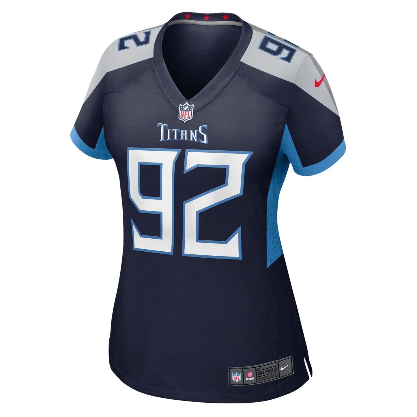 Tennessee Titans Jaylen Harrell Navy Game Jersey JS2536