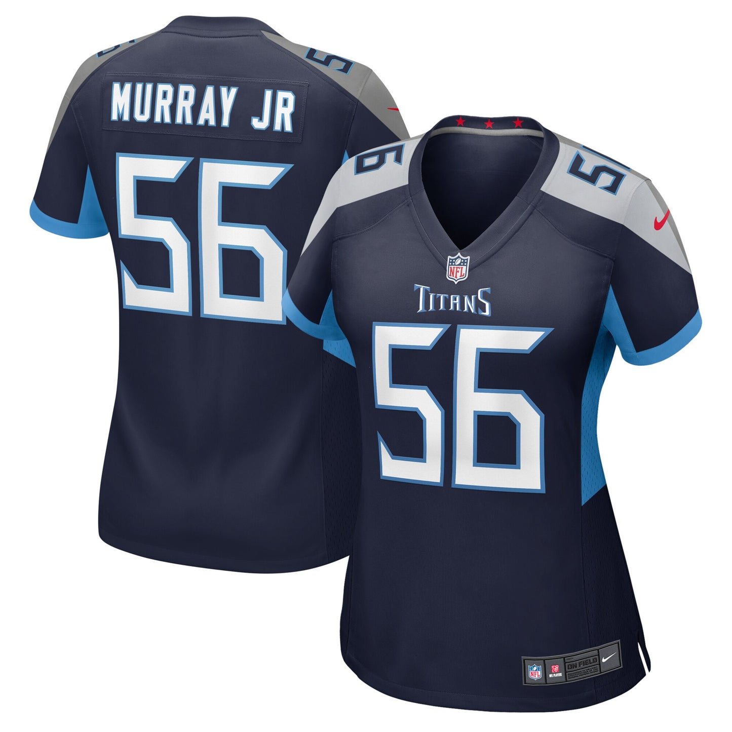 Tennessee Titans Kenneth Murray Jr. Navy Game Jersey JS1428