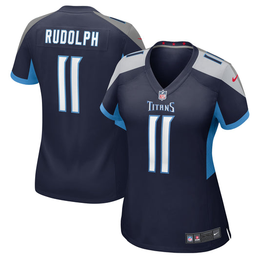 Tennessee Titans Mason Rudolph Navy Game Jersey JS7420