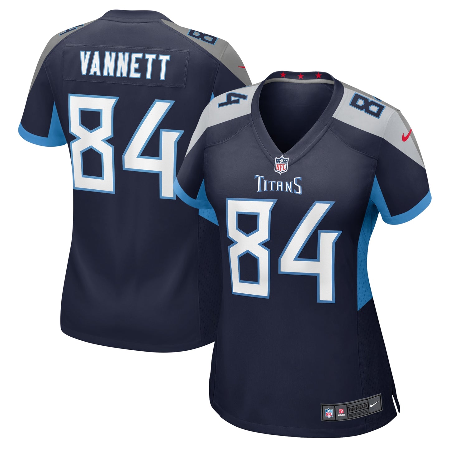Tennessee Titans Nick Vannett Navy Game Jersey JS9249