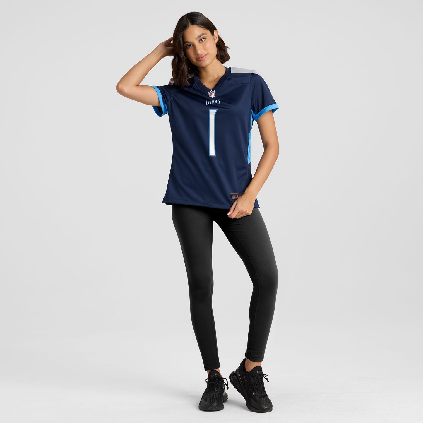 Tennessee Titans Number 1 Mom Navy Game Jersey JS3268