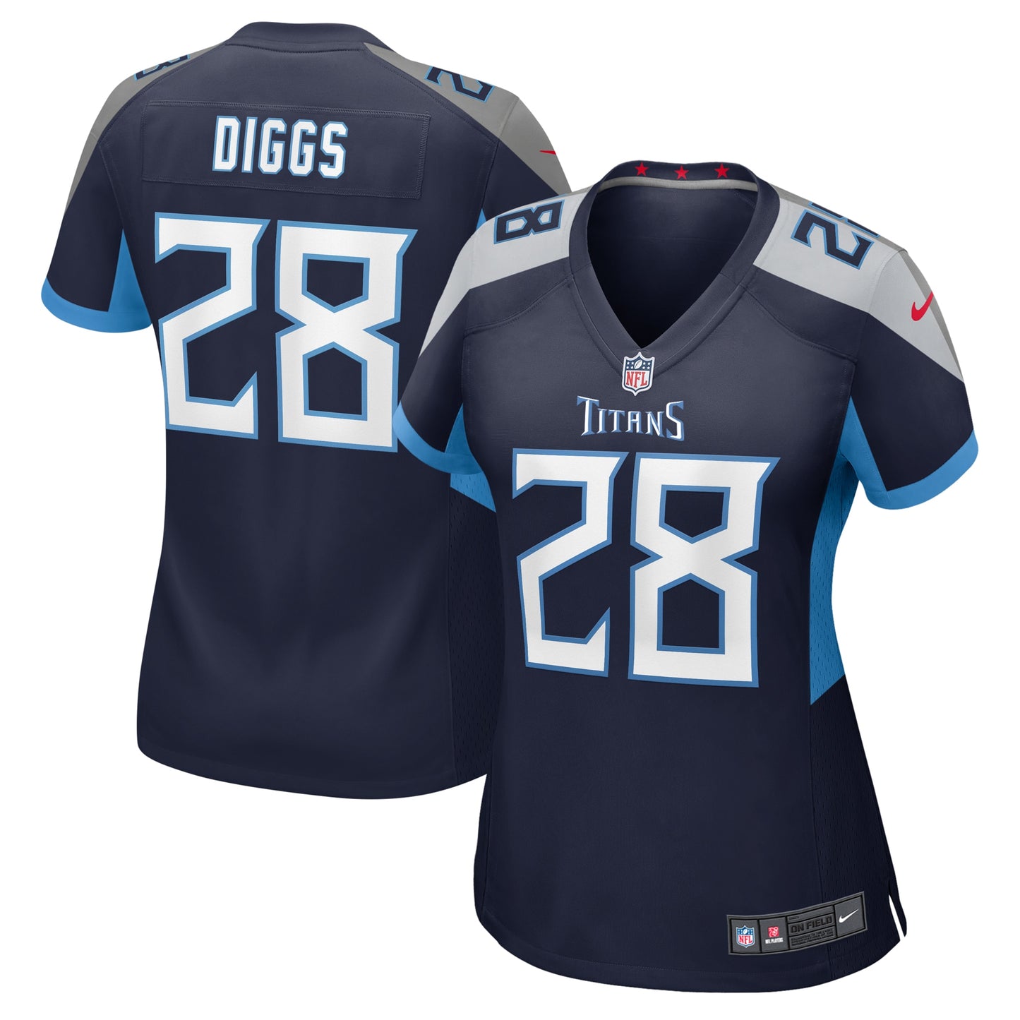 Tennessee Titans Quandre Diggs Navy Game Jersey JS2375