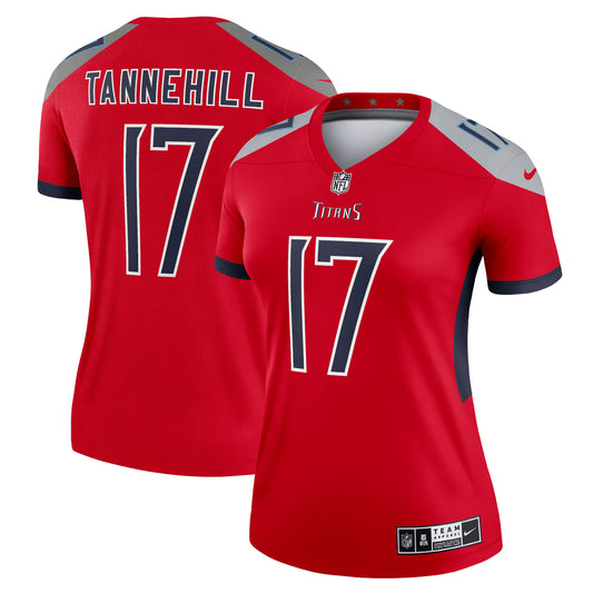 Tennessee Titans Ryan Tannehill Red Inverted Legend Player Performance Top JS2657 Jersey
