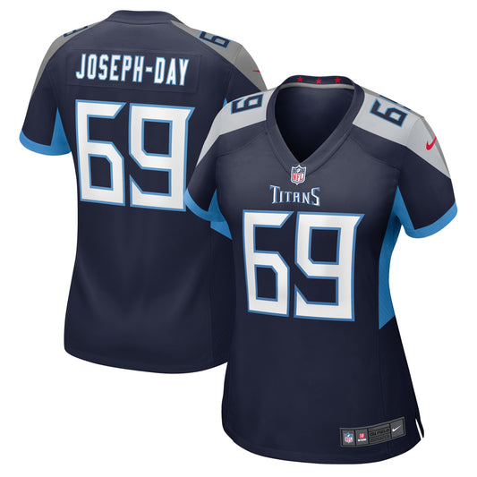 Tennessee Titans Sebastian Joseph-Day Navy Game Jersey JS8543