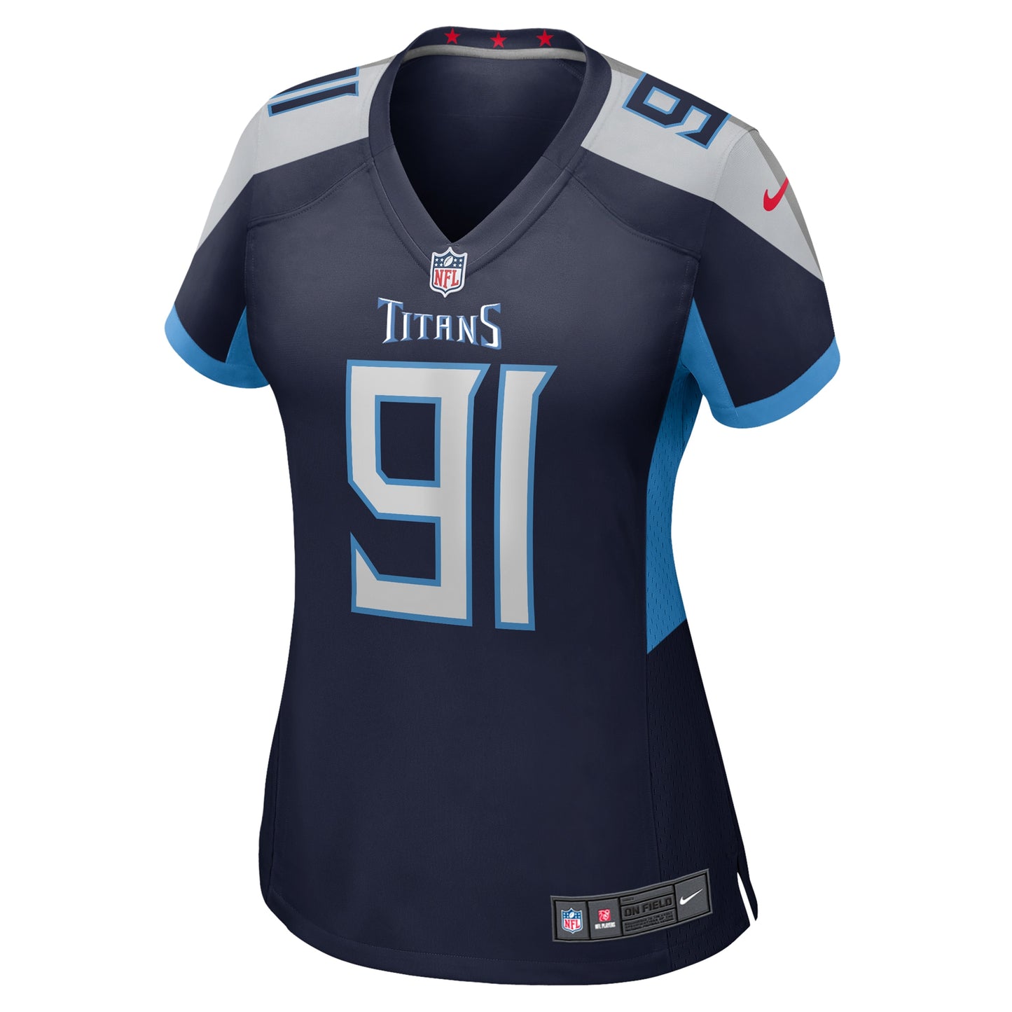 Tennessee Titans Shakel Brown Navy Game Jersey JS4904