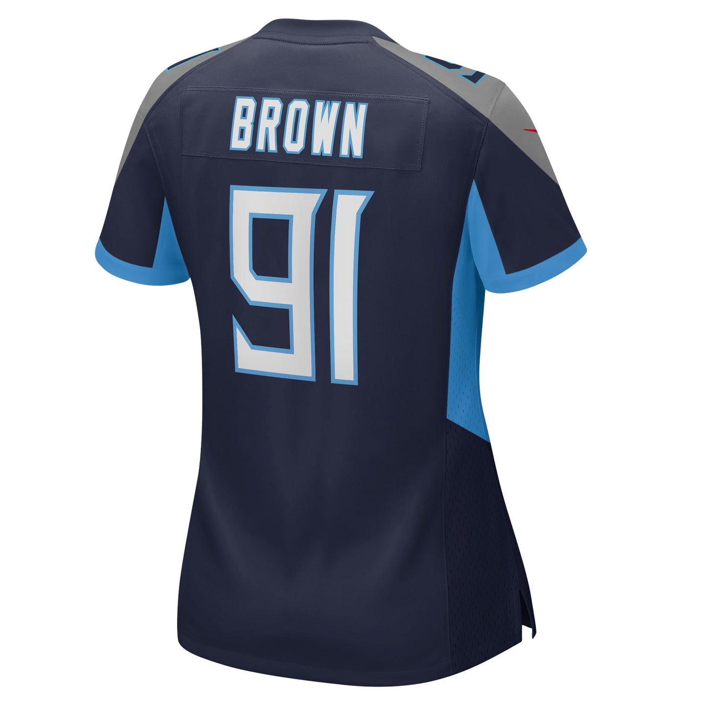 Tennessee Titans Shakel Brown Navy Game Jersey JS4904