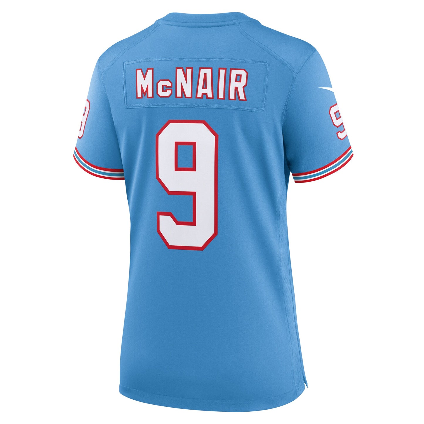 Tennessee Titans Steve McNair Light Blue Oilers Throwback Retired Player Game Jersey JS3100