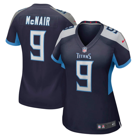 Tennessee Titans Steve McNair Navy Game Retired Player Jersey JS3349