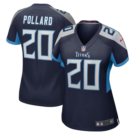 Tennessee Titans Tony Pollard Navy Game Player Jersey JS5901