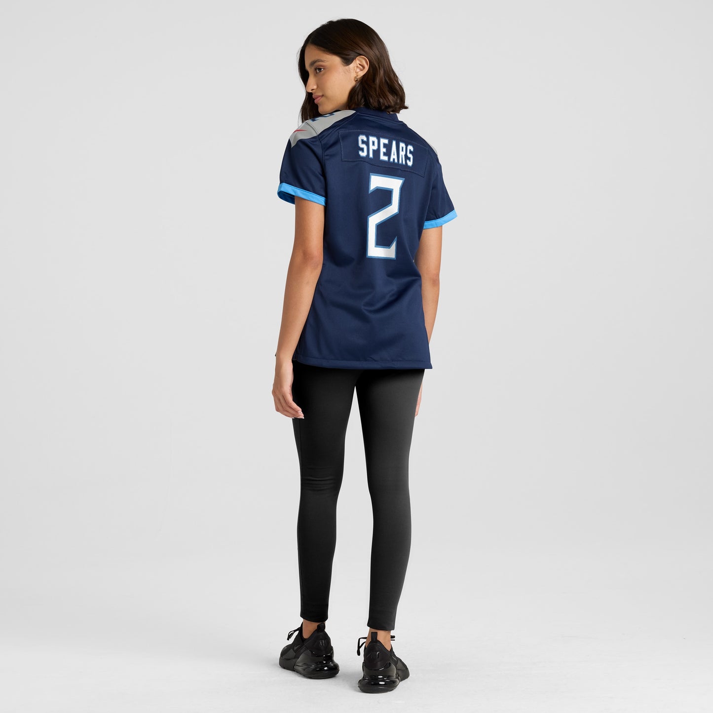 Tennessee Titans Tyjae Spears Navy Game Jersey JS4142