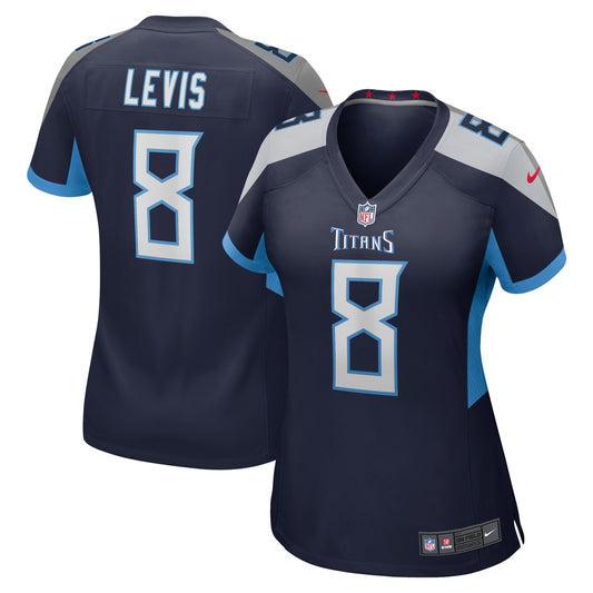 Tennessee Titans Will Levis Navy Game Jersey JS1494